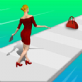 走秀美女時尚賽跑3D